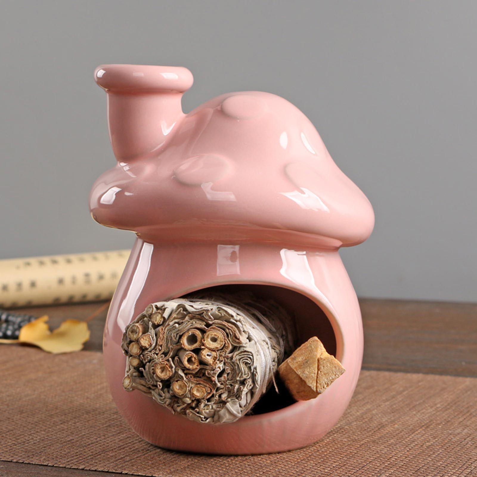 

Burner Aroma Ornament Versatile Tea Light Candle Holder Sage for Office Desk Pink