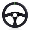 330mm/13Inch Flat Steering Wheel Leather Aluminum Frame Racing Drift Pc Game Steering Wheel Universal