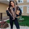 Street Faux Fur Patchwork Cropped Coats Women Loose Lapel Full Sleeve Pockets Warm Jackets Winter Lady Outwear