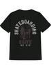 Casual Skull Graphic T-shirt - "Skate or Die" Design