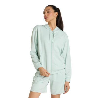 Light French Terry Full Zip Jacket CYS L [New Balance] Women's (AWJ51504) (Clay Ash)