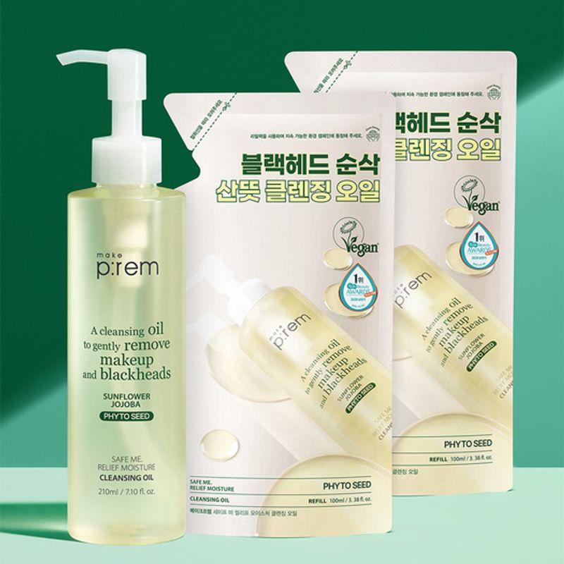 

Safe Me Relief Moisture Cleansing Oil 210ml + 2 100ml Refills