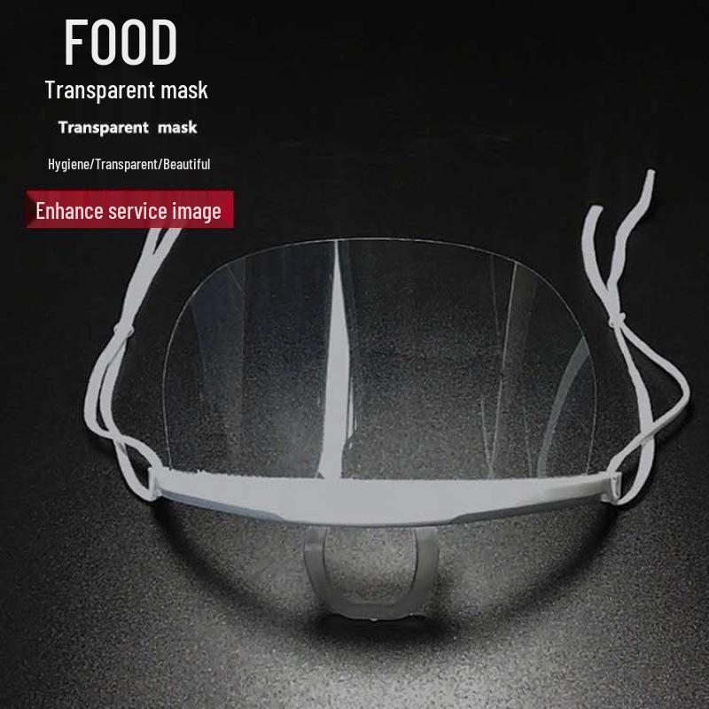 Anti-Fog Transparent Chef Mask for Kitchen and Restaurant
