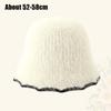 Face Revealing Small Knitted Hat Knitted Basin Hat Sweet Plush Fisherman Hat  Outdoor