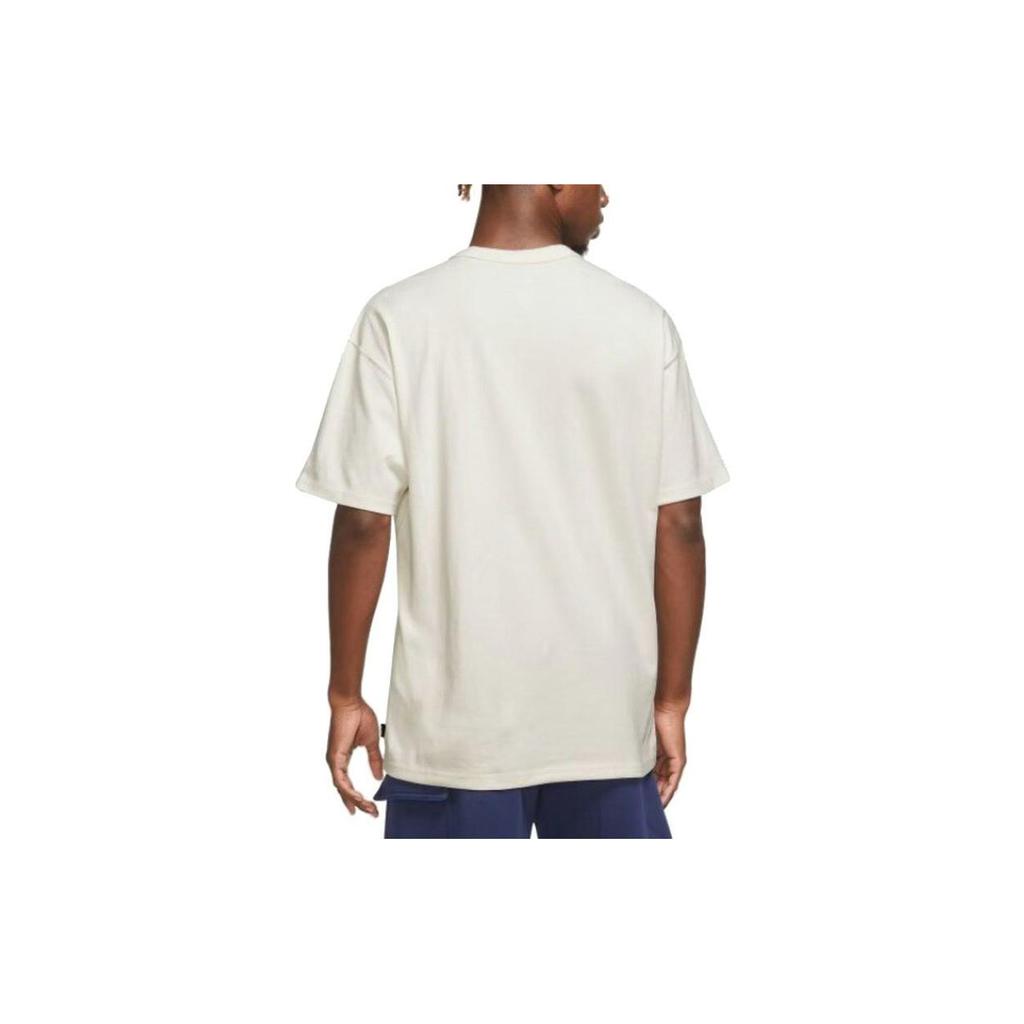 Nike T Shirts Men's White Crew Neck Moderate Straight Fit DO7393-030-X