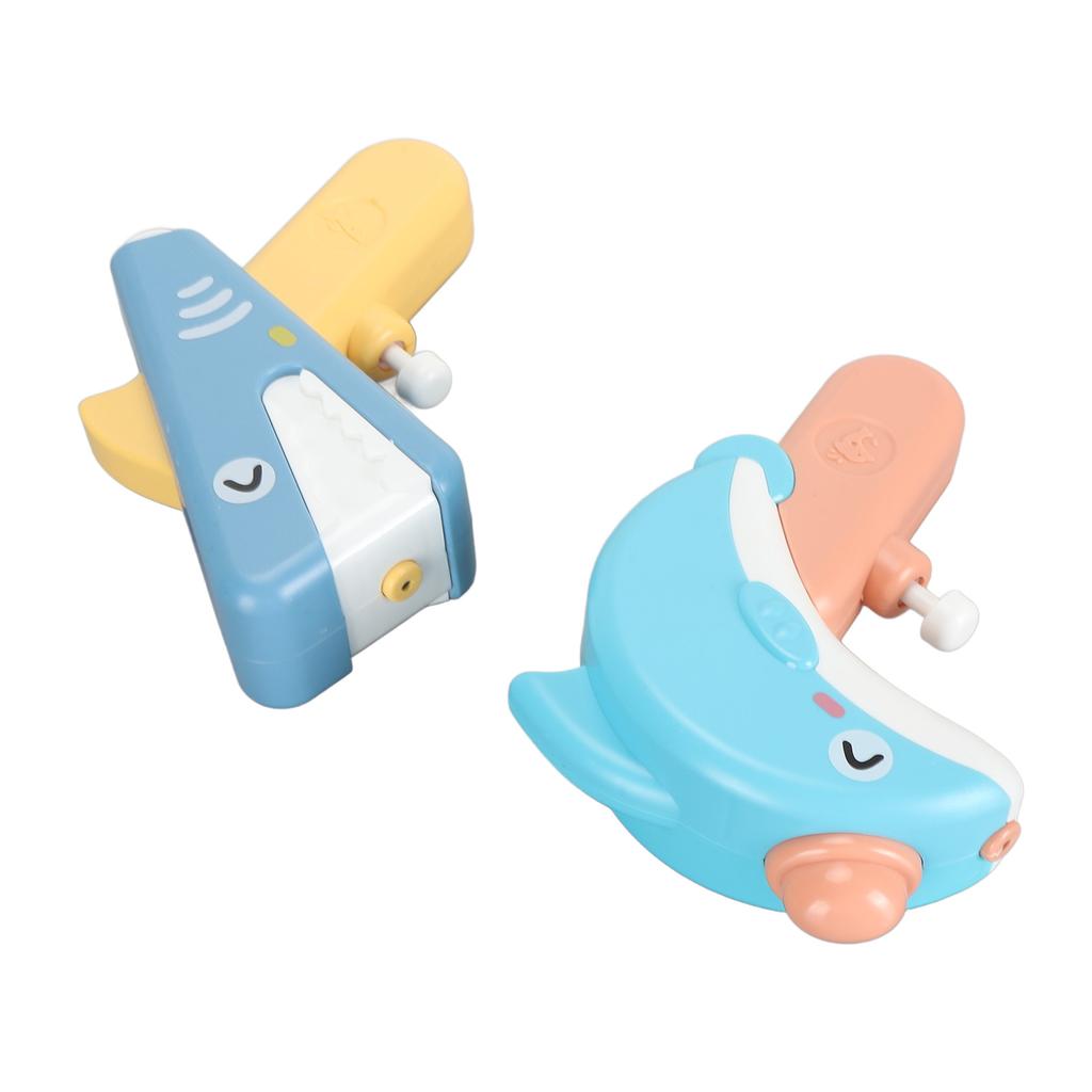 2pcs Kids Water Toy Multipurpose Portable Cartoon Dolphin Leakproof Water Launcher Toy for Outdoor Water Fight