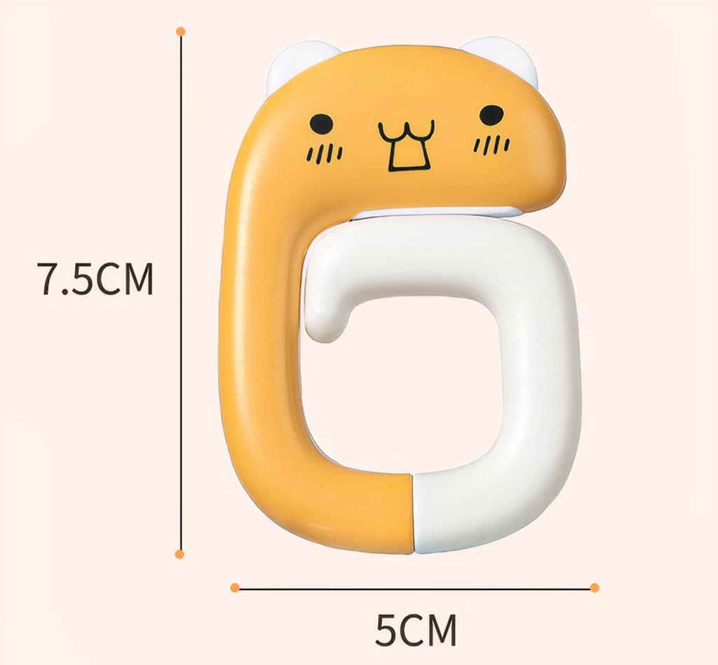 Cute Portable Bag Hook Animal Plastic Table Hook Portable Multifunctional Table Purse Bag Hooks for Home School Saving Space