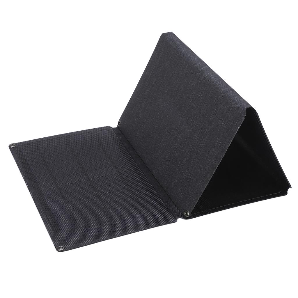 Foldable Solar Panel Charger Portable 30W 5V 12V DC Output 2 USB Fast Charge for Camping