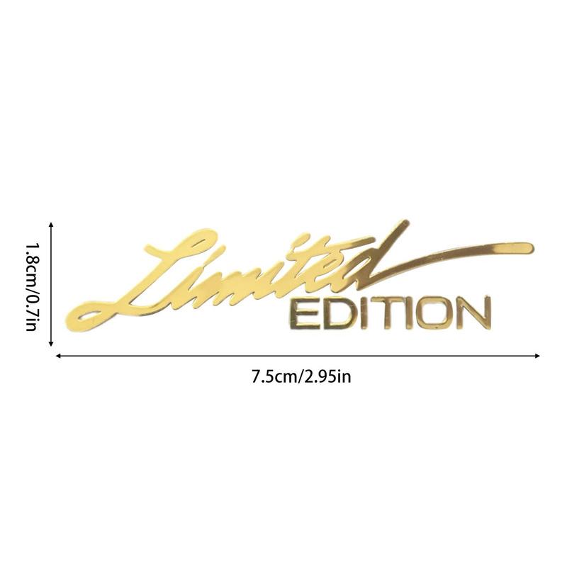 Car Limited Edition Metal Decal Car Trunk Badge Sticker Car Trunk Rear Emblem Badge Decal Sticker Car Emblem Metal Decal For