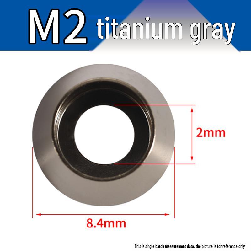 Farbiger Sechskantschrauben-Unterlegscheiben-Satz aus Aluminiumlegierung: Größen M2-M8