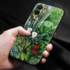 Shell For Iphone 14 13 12 11 Pro Max Mini Xs Max Xr X 7 8 Plus 6s Soft Silicone Case Cover Fundas Vintage Banana Leaf Flower