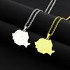 Rumänien Karte Flagge Anhänger Halskette Länderumriss Schlüsselbein Kette Choker Halskette Schmuck Rumänien Symbol Halskette