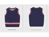 2025 Boys' Cartoon Knitted Sweater Vest - Korean Campus Style for Spring & Autumn