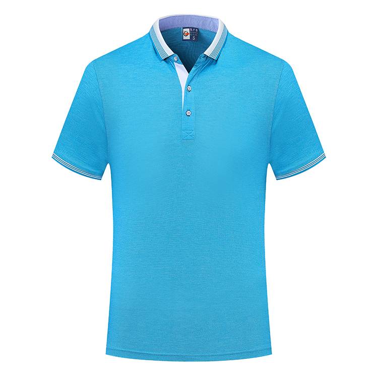 HBT 606  200G Oude Two Tone Cotton Lapel POLO Shirt