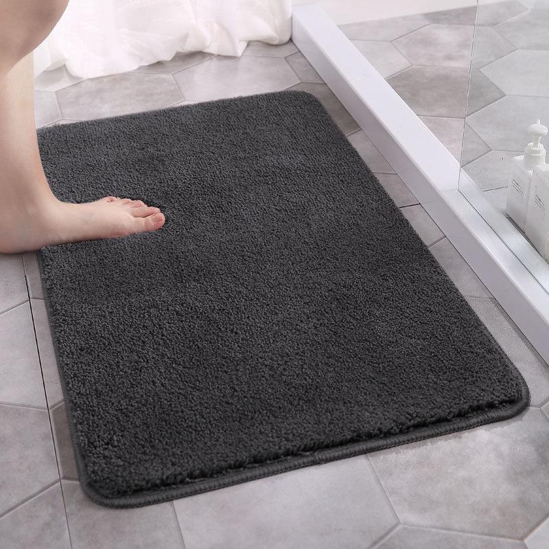 High-Pile Non-Slip Water-Absorbing Floor Mat for Kitchen & Bathroom