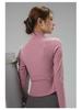 Women's Slim-Fit Yoga Jacket with Back Pockets - Long Sleeve, Casual Outdoor Activewear for Fall and Winter
