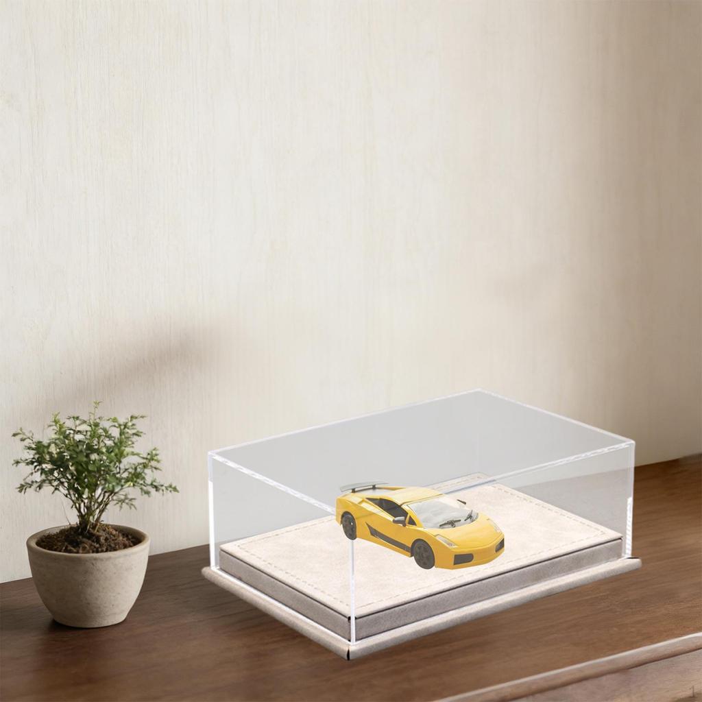Acrylic Model Car Display Case Storage Box 1/64 Protection Organizer Transparent for