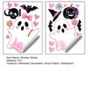 Removable Holiday Decor 2 Sheets Halloween Cartoon Ghost Window Cling, Spooky Decorative Decal Glass Sticker, Waterproof Static for Party Sticker