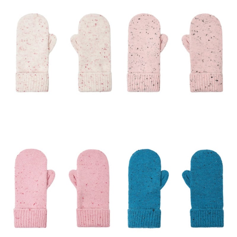 ALLINCOMPLETE Dot Mitten Gloves (4 Colors)