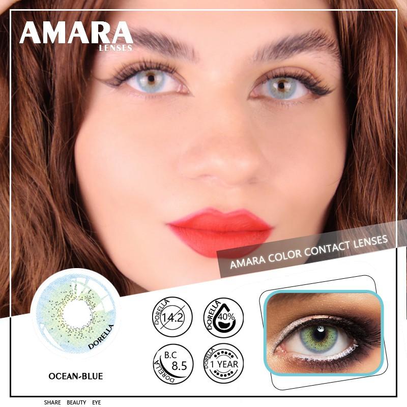 

ЛИНЗЫ AMARA, 1 пара контактных линз серии OCEAN, мягкие цветные контактные линзы, натуральные контактные линзы, косметические линзы для глаз