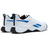 Reebok Durable Breathable Low-Top Training Shoes Men's White Blue Sneakers 100211604