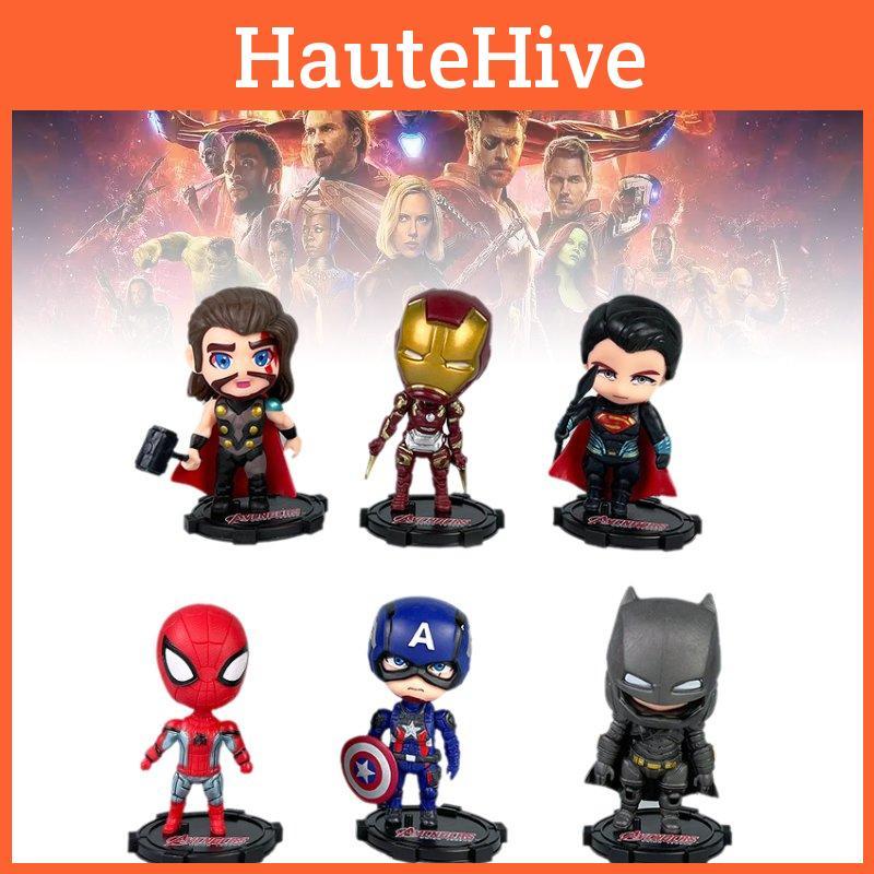 The Avengers 6pcs Justice League Character Pvc Toy Doll Model Gifts Christmas