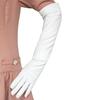 Gloves Full Finger Windproof Faux Leather Long Arm Gloves for Shopping
