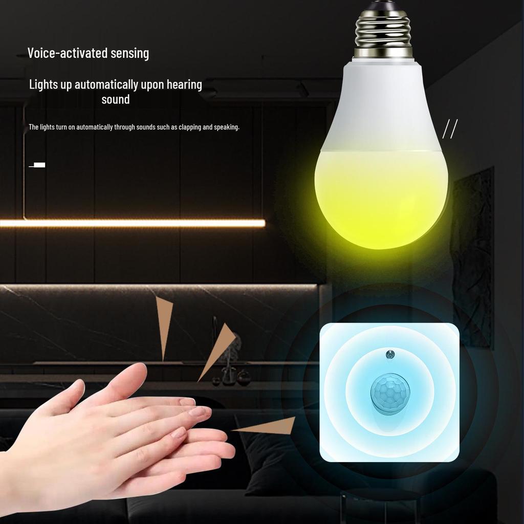 Type 86 Infrared Sound & Light Control with Human Body Sensor 220V Corridor Delay Switch