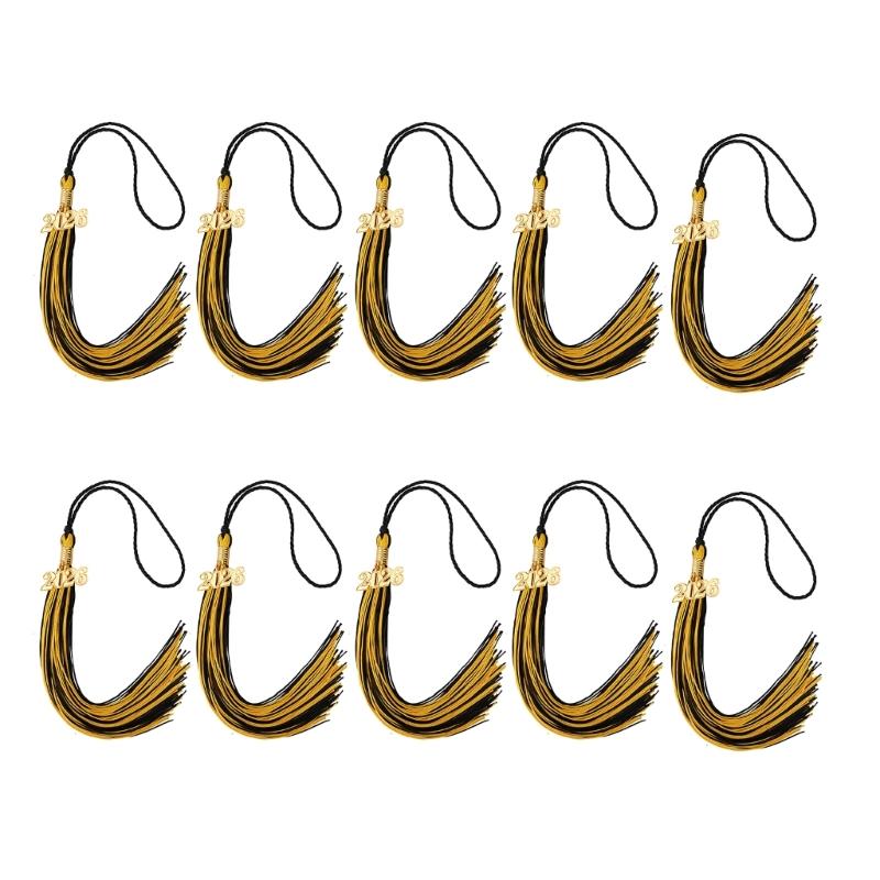 10Pcs 2026 Graduation Tassels Ornament With Year Charm For Graduation Ceremonies
