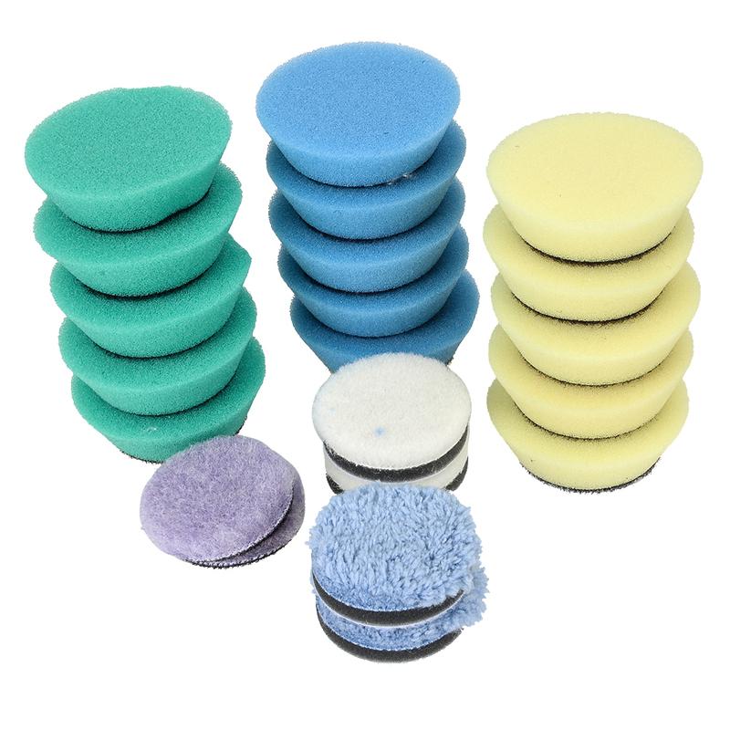 21 шт./комплект Набор полировальных кругов Губчатая полировальная губка Универсальный для мини-полировщика
