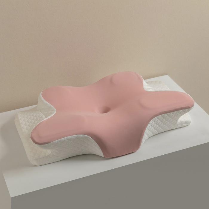 Butterfly Memory Foam Pillow - Ergonomic Horn-Shaped Traction Design for Adults