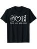 Peace, Love Wing Chun Retro Wing Chun Martial Art Lover T-Shirt