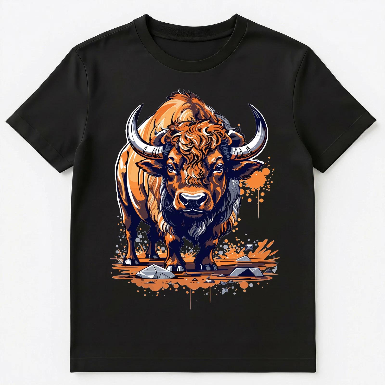 Huge Buffalo Graphic Unisex T-Shirt 3XL