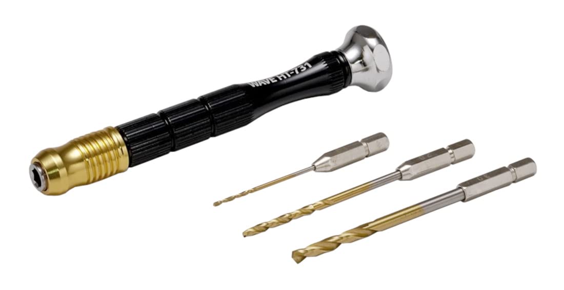 

Wave Серия инструментов для хобби HG Ручная дрель Пластиковая модель Черный Набор с одним касанием, Инструмент, HT-731, чёрный