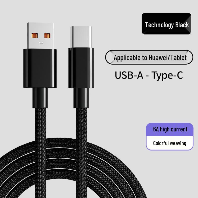 High-Quality 66W Braided Data Cable for Apple, Huawei, Xiaomi - 15PD20W Fast Charging Compatible