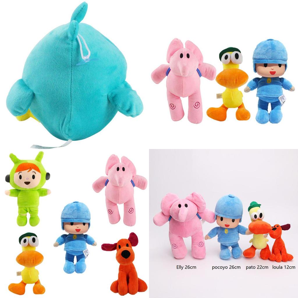 Adorable Pocoyo Elly Pato Loula Sleepy Bird Soft Plush Stuffed Figure Toy Doll Gift For Kids