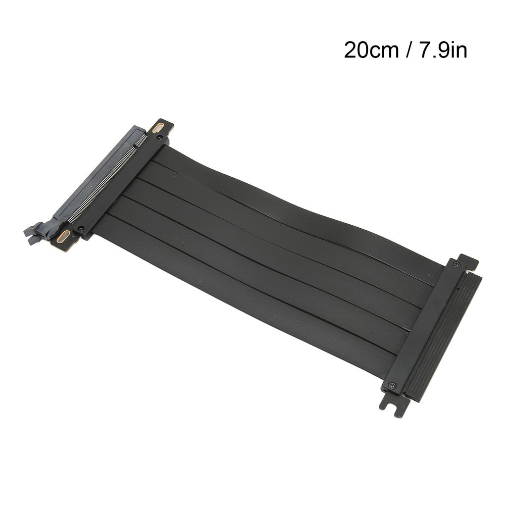 PCIE 4.0 X16 Extender Right Angle 128Gbps Anti Interference Plug and Play GPU Extension Cable for Graphic Card