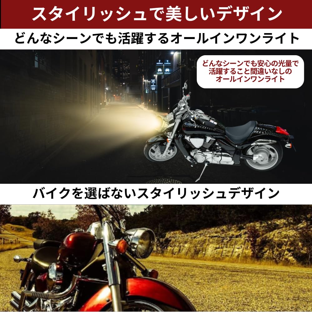 TaJiMy Bakelite Headlight Bike Visor Universal Vintage Cafe Racer Chopper Old School (Main Body: Black/Lens: Transparent)