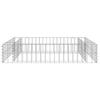 vidaXL Gabionen-Hochbeet Verzinkter Stahl 100x100x20 cm