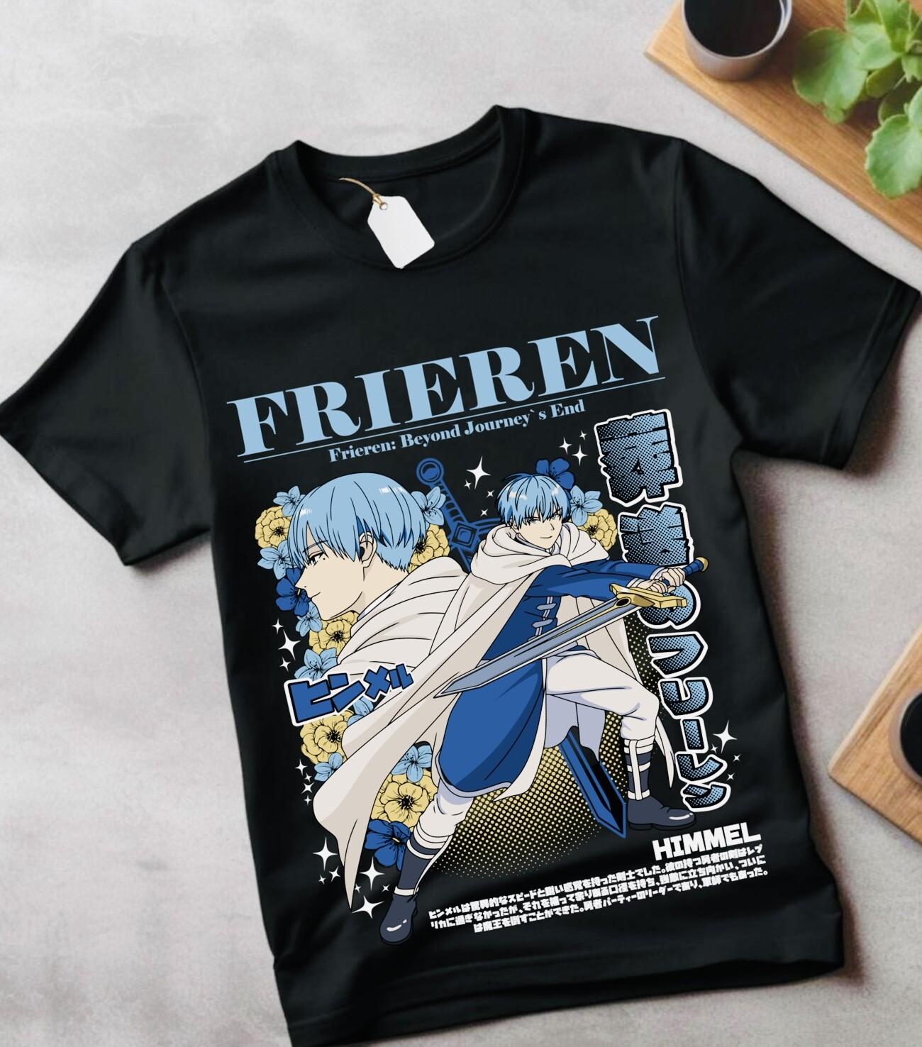 

Frieren T-Shirt Mens Womens Tees Top Beyond Journey s End Fern Stark Girl Anime Gifts Shirt clothes XL