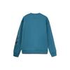 Li Ning Skateboard Series Fun Print Sports Crewneck Sweatshirt Men Sweatshirt Blue AWDR477-2