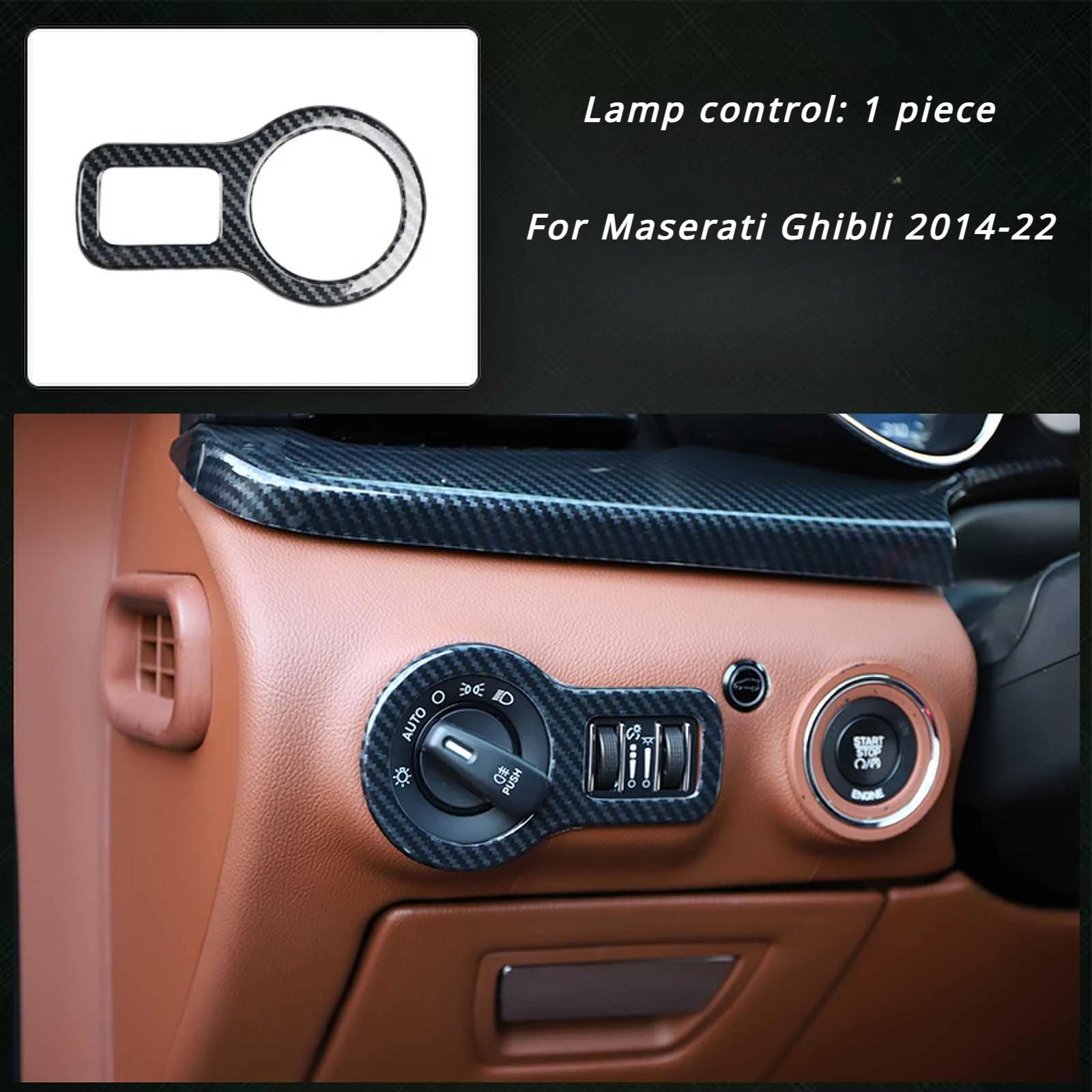 

Для Maserati Ghibli 2014 2015 2016 2017 2018 2019 2020 Автомобильные аксессуары Наклейки для украшения интерьера из углеродного волокна ABS For Ghibli 2014-22