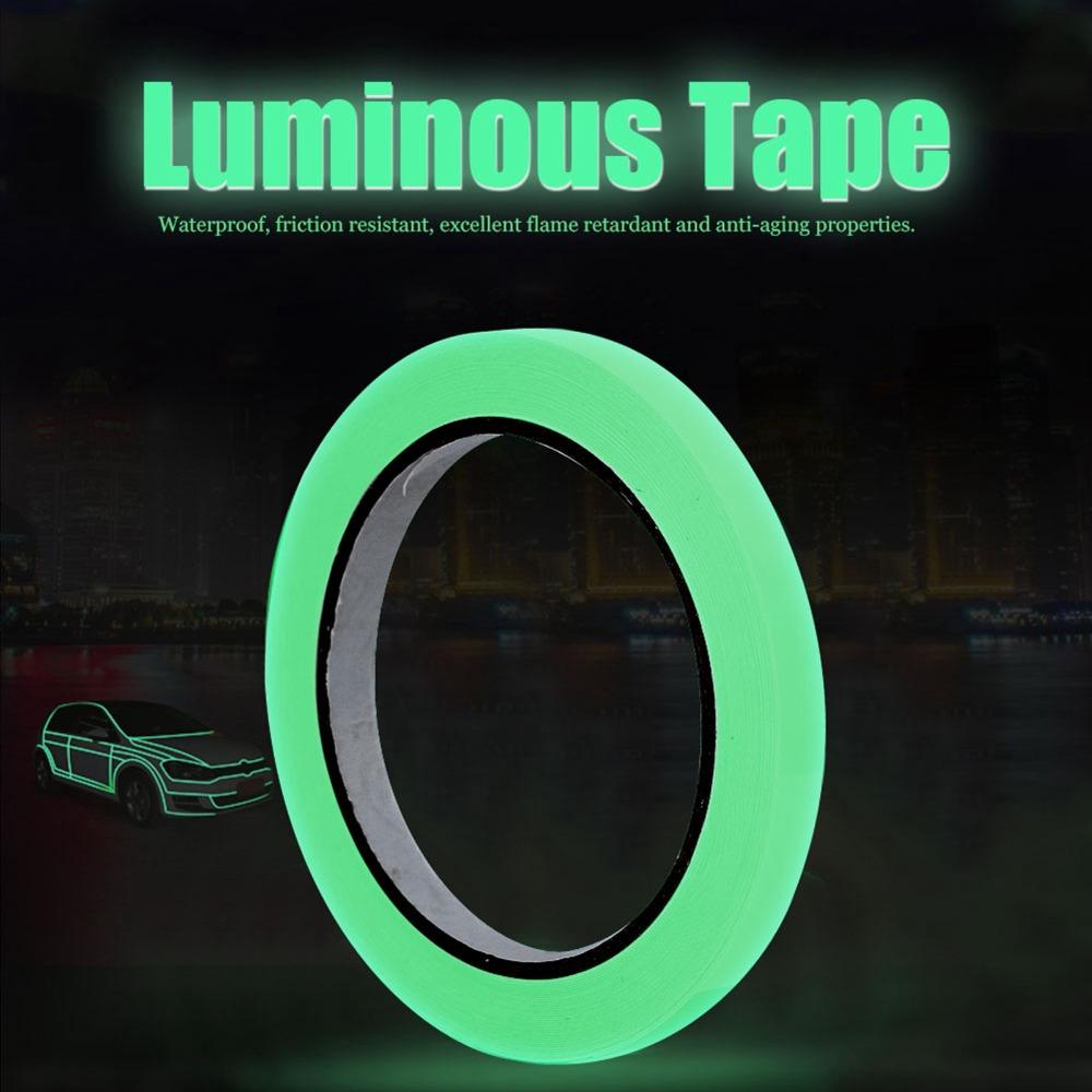 Safety Marker Green Adhesive Luminous Tape High Bright 10mmx10m Photoluminescent Tape Glow Strips Glow Dark Tape Egress Marker