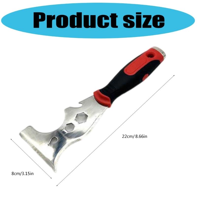 High Durability Stainless Steel 16 In 1 Putty Scraper Tool With Nonslip Grip Ideal For DIY Projects And Professional Use