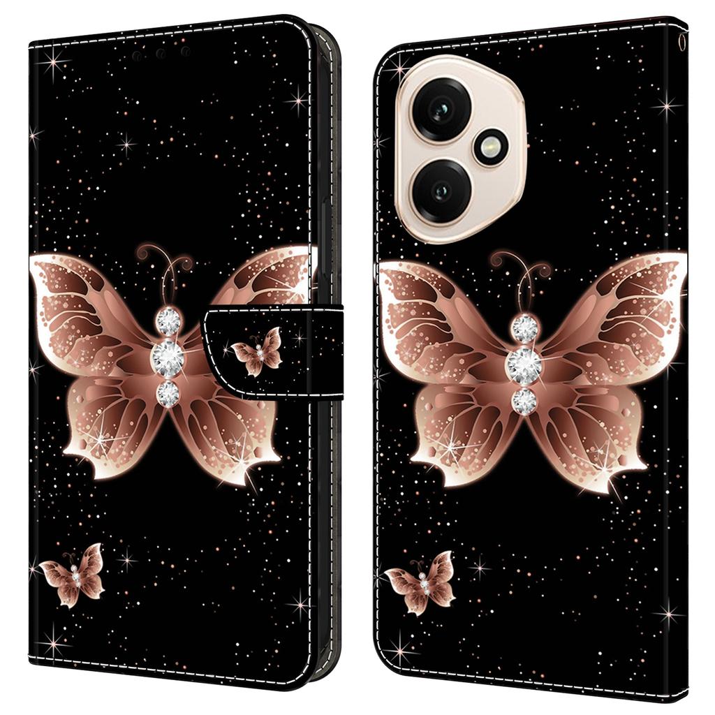 For Honor 400 5G (Global) Case 3D Pattern PU Leather Wallet Phone Cover with Stand