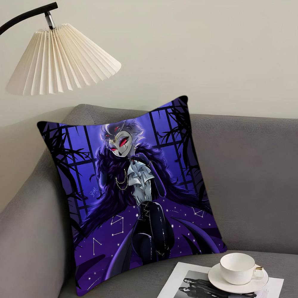 Hazbin Hotel Spersonalizowana Poszewka na Poduszkę Dekoracja Dzikiej Imprezy do Sypialni Dziecięcej Poszewka na Poduszkę Prezent na Dziecięce Urodziny, Baby Shower