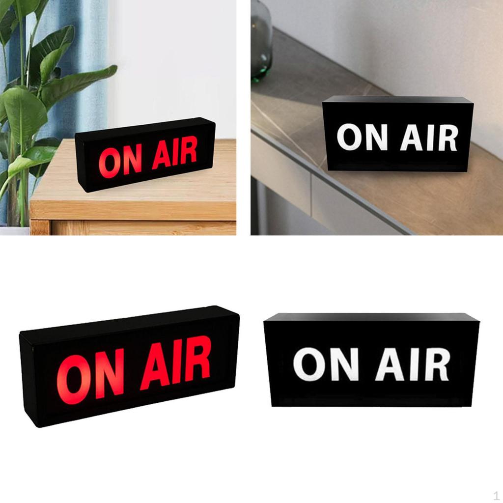 2X Recording Sign Light Illuminated For Home Wall Pub Decoration