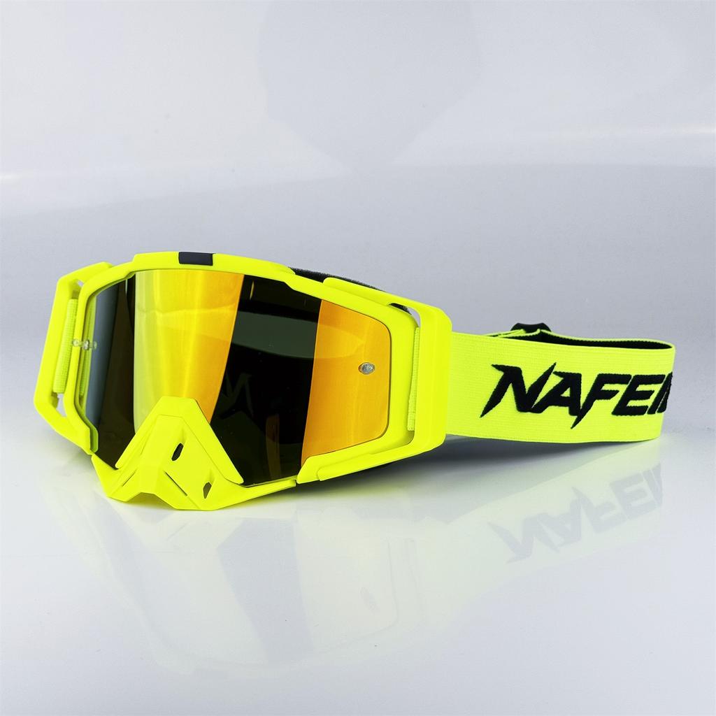 NAFEIB New Motorcycle Glasses Motocross Safety HD Lenses Goggles Dirt Bike ATV Ski mtb Goggles MOTO Outdoor Cycling Sunglasses