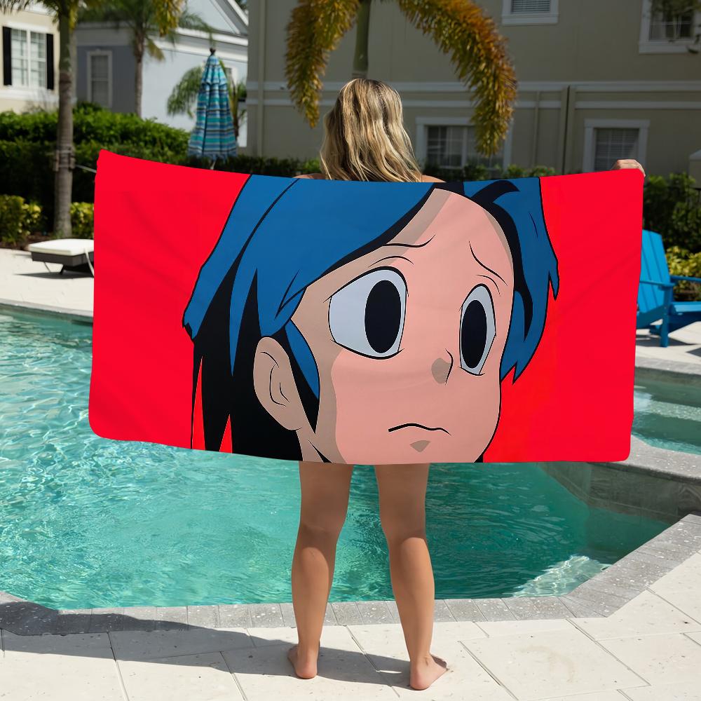 Art Cartoon Cute A-Aokizy Towel Beach Towel Oversized Quick Dry Towel Absorbent Soft Swim BeachTowels for Men Women