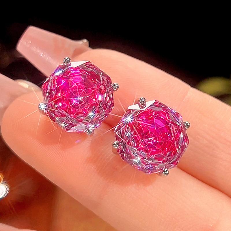 Jewelry Copper Bottom Gold-Plated Millennial Cut Dragon Fruit Color Temperament Light Luxury Suit Women 16-12M